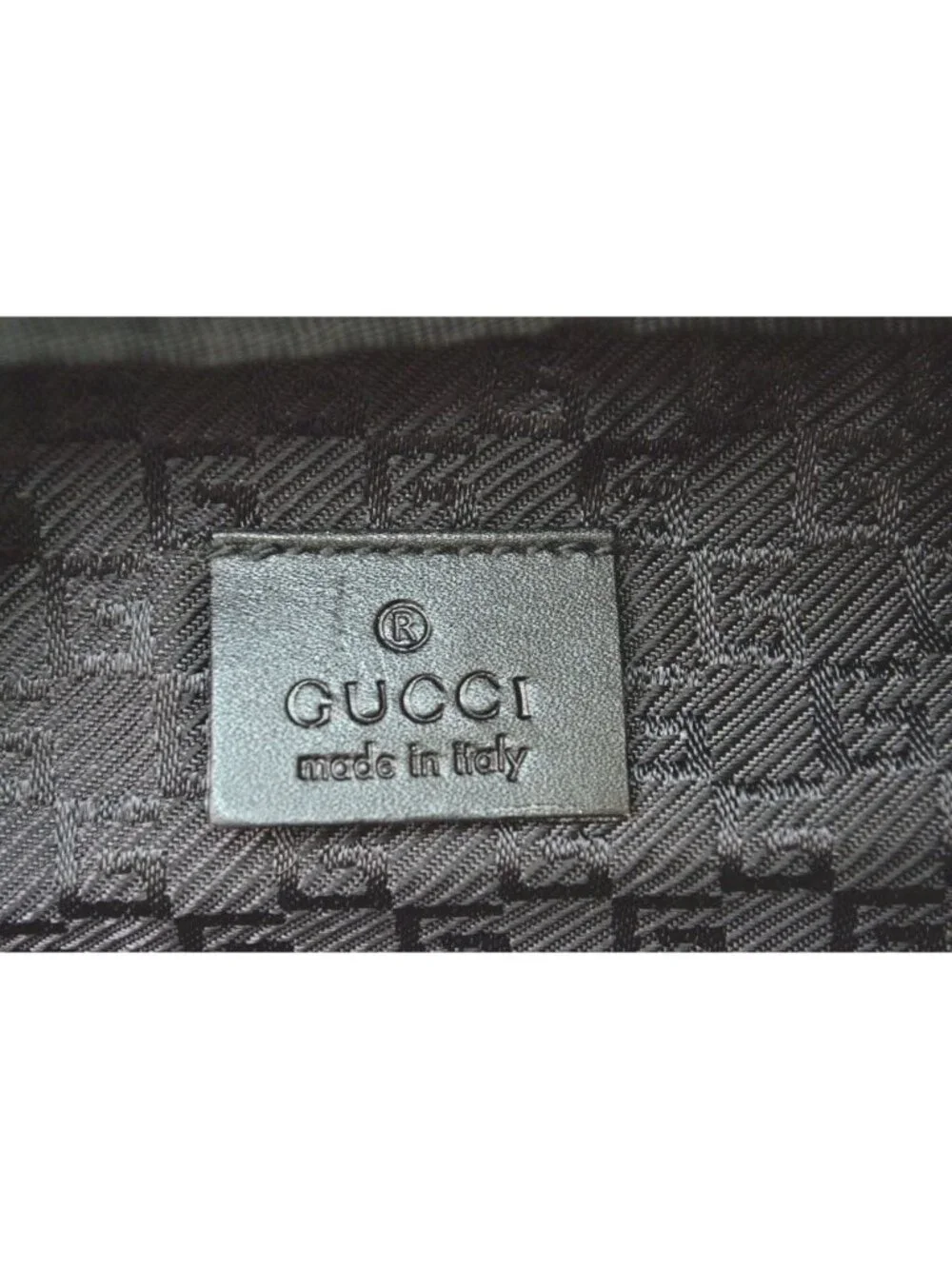 Gucci Travel Pouch Clutch Vintage Nylon Canvas Black
